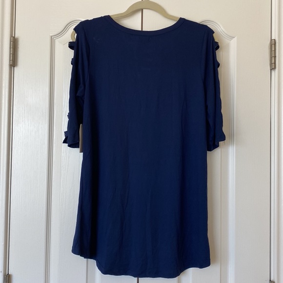 NWT New York Laundry Navy Top - Picture 7 of 7